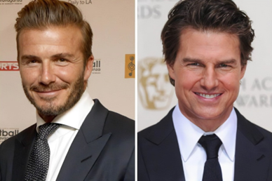 David Beckham and tom cruise best friends